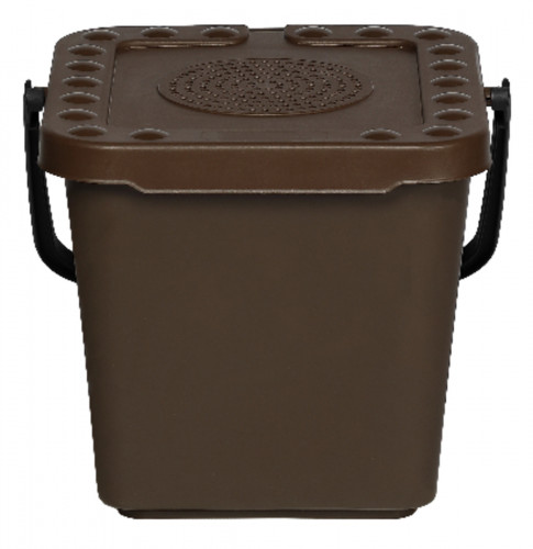 Seau à compost plastique 7 L marron Probbax