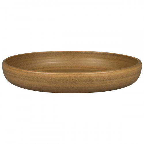 Assiette coupe creuse rond Autumn Brown porcelaine vitrifiée Ø 25,8 cm Selva Rak