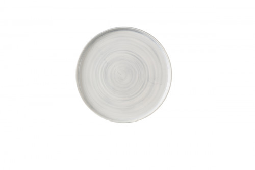 Assiette coupe plate rond Canvas grey porcelaine vitrifiée Ø 26 cm Stonecast Canvas Churchill