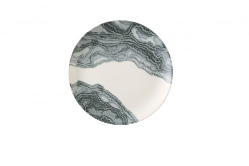 Assiette coupe plate rond Black porcelaine vitrifiée Ø 28,8 cm Tide Churchill