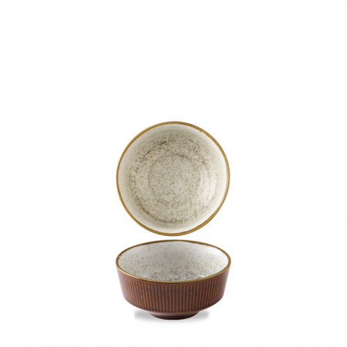 Bol à soupe rond brun porcelaine vitrifiée Ø 13 cm Stonecast Natural Churchill