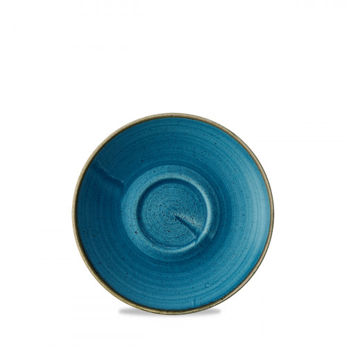 Sous-tasse à cappuccino / thé Java Blue porcelaine vitrifiée Ø 15 cm Stonecast Java Churchill