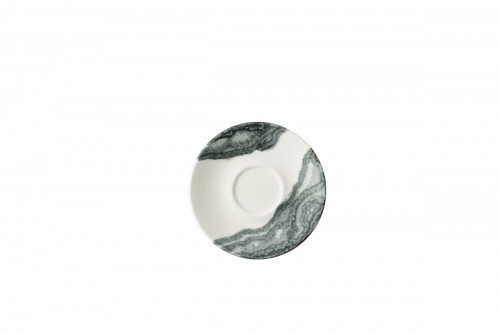 Sous-tasse à cappuccino / thé rond Black porcelaine vitrifiée Ø 15 cm Tide Churchill