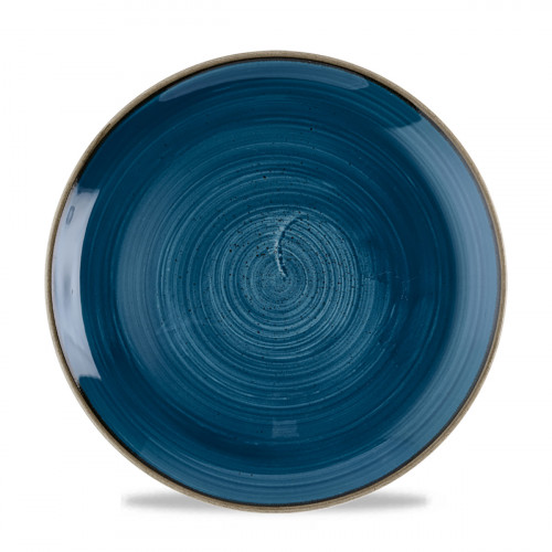 Assiette coupe rond Java Blue porcelaine vitrifiée Ø 26 cm Stonecast Java Churchill