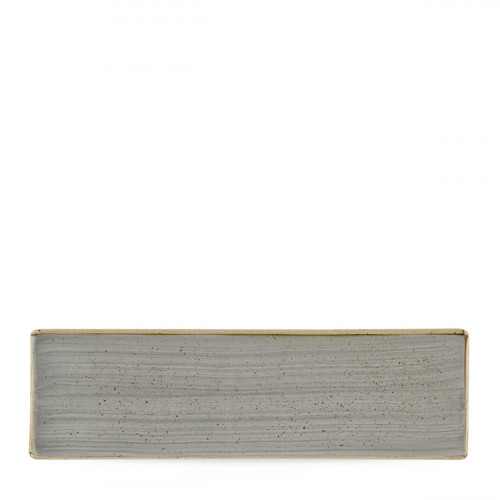 Plat rectangulaire peppercorn porcelaine vitrifiée 30 cm Stonecast Grey Churchill