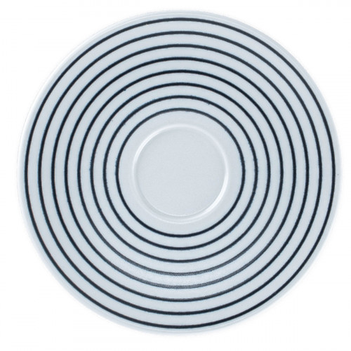 Sous tasse à café rond Hypnotic porcelaine Ø 12,3 cm Hypnotic Rak