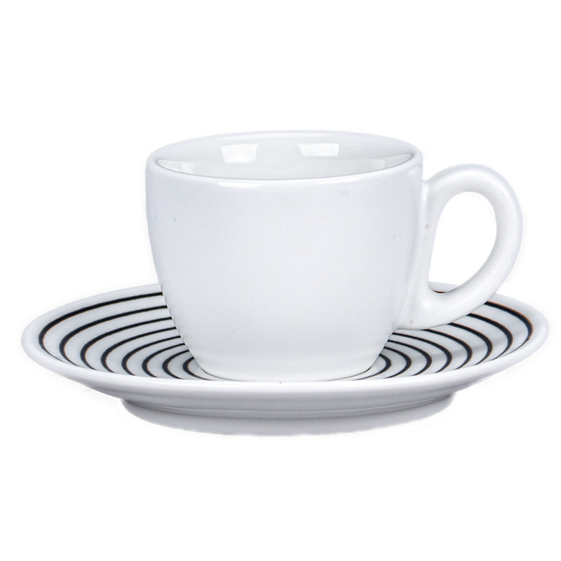 Sous tasse à café rond Hypnotic porcelaine Ø 12,3 cm Hypnotic Rak