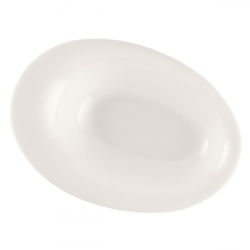 Bol ovale blanc porcelaine bone china 23 cl 21,9 cm Pose Rak
