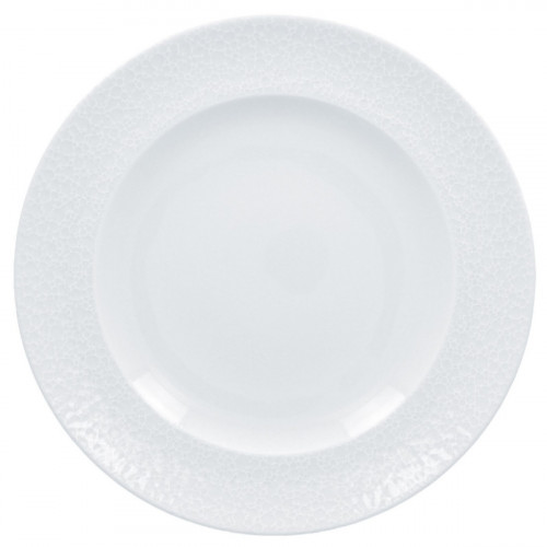 Assiette plate rond blanc porcelaine Ø 23,9 cm Charm Rak