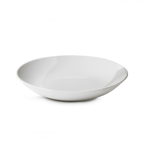 Assiette coupe à fond plat rond Linen porcelaine culinaire Ø 24 cm Confluence Revol