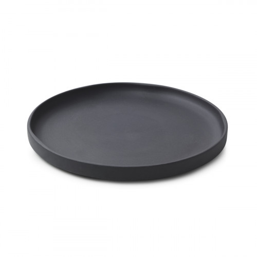 Assiette à dessert rond noir porcelaine culinaire Ø 21 cm Caractère Revol