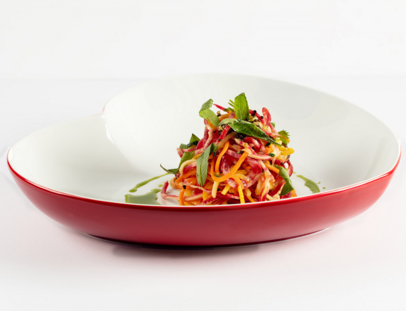 Assiette creuse blanc porcelaine 28,2x25 cm Cliché Rak