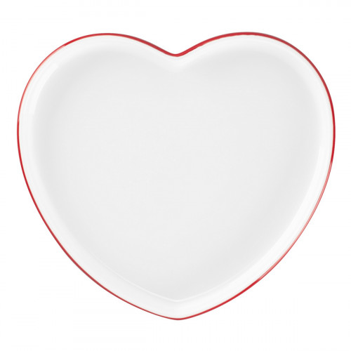 Assiette plate blanc porcelaine 19,8x18 cm Cliché Rak