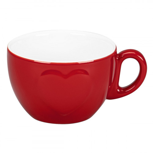 Tasse à café / thé rouge porcelaine 23 cl Ø 9,4 cm Cliché Rak