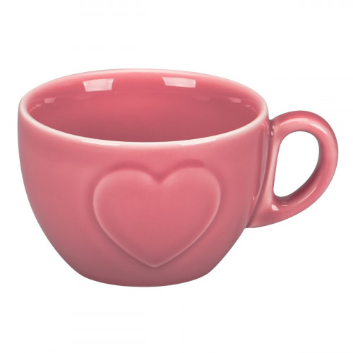 Tasse à café / thé rose porcelaine 23 cl Ø 9,4 cm Cliché Rak