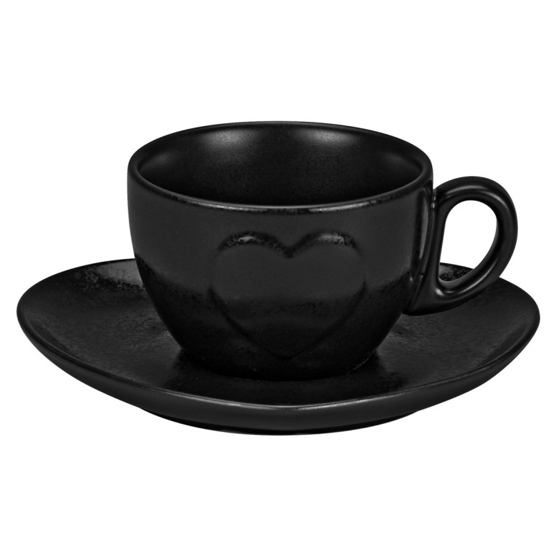 Tasse à café / thé noir porcelaine 23 cl Ø 9,4 cm Cliché Rak