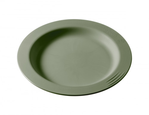Assiette rond vert fibre végétale Ø 23 cm Liliroc Saint Romain