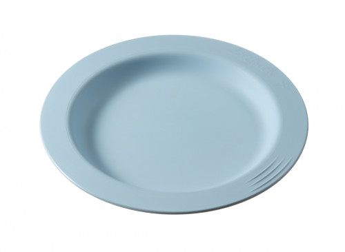 Assiette rond bleu ocean fibre végétale Ø 23 cm Liliroc Saint Romain