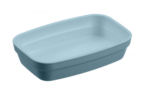 Ravier rectangulaire bleu ocean fibre végétale 14 cm Liliroc Saint Romain