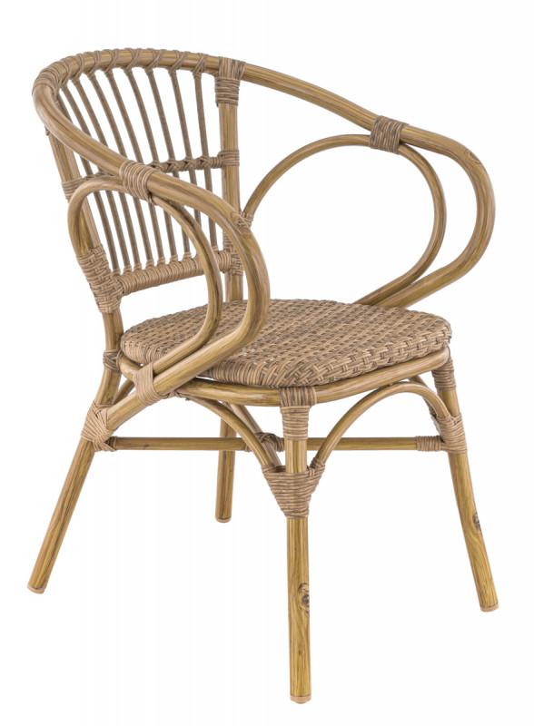 Fauteuil Rotin 79x56x60 cm Metz Flexmob