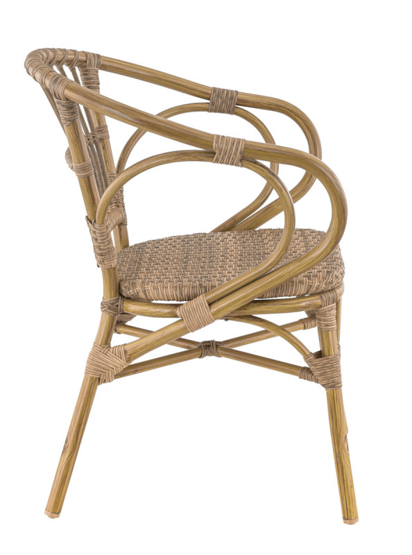 Fauteuil Rotin 79x56x60 cm Metz Flexmob