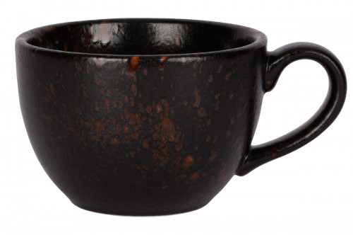 Tasse noir porcelaine 22 cl Ø 9 cm Etna Proof