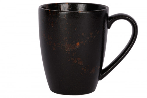 Mug noir porcelaine 40 cl Ø 9 cm Etna Proof