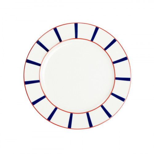 Assiette plate avec aile blanc porcelaine Ø 27 cm Ama Accolade