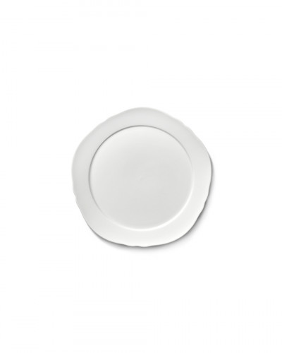 Assiette plate rond blanc porcelaine Ø 20,6 cm Silhouette Serax
