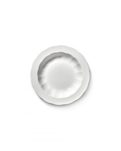 Assiette creuse rond blanc porcelaine Ø 21,5 cm Silhouette Serax
