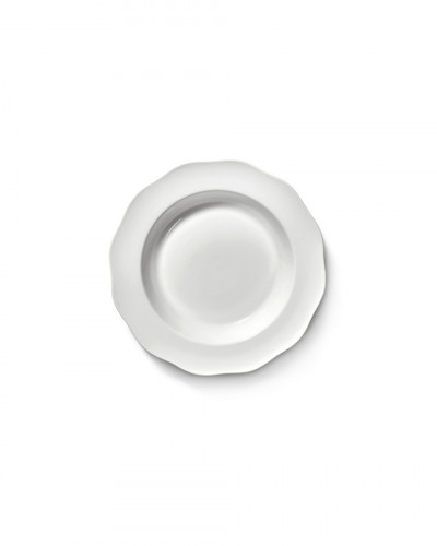 Assiette à pâtes creuse rond blanc porcelaine Ø 22 cm Silhouette Serax