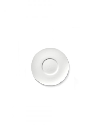 Soucoupe pour tasse à expresso rond blanc porcelaine Ø 12,76 cm Silhouette Serax