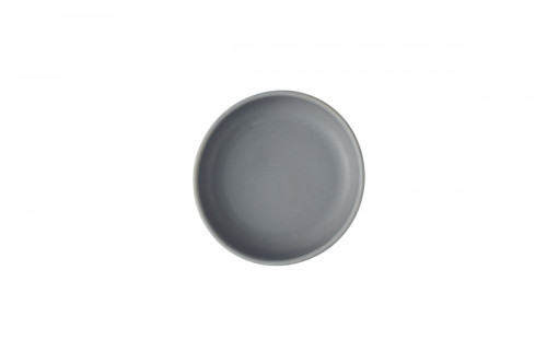 Assiette à bord droit rond seattle grey porcelaine vitrifiée Ø 17 cm Emerge Churchill