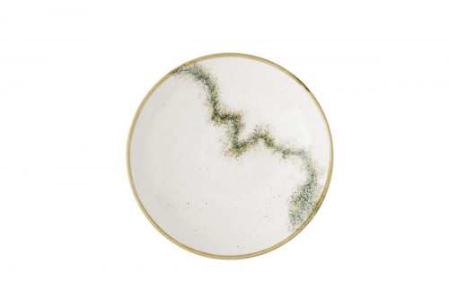Assiette coupe creuse rond barley white porcelaine vitrifiée Ø 24,8 cm Spice Churchill