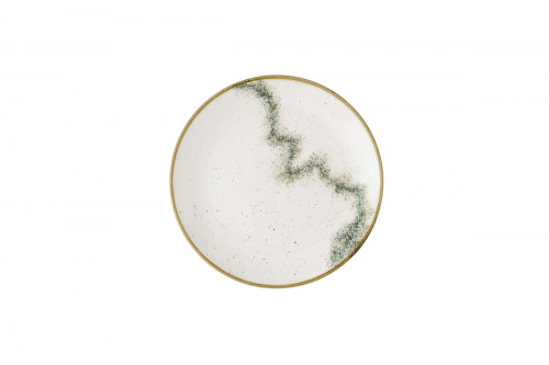 Assiette coupe plate rond barley white porcelaine vitrifiée Ø 21,7 cm Spice Churchill