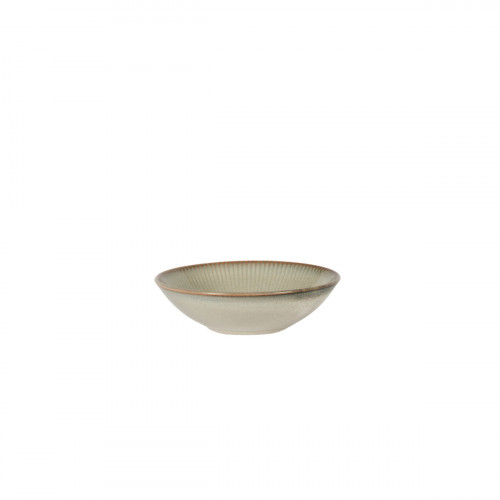 Assiette coupe creuse rond gris bleu porcelaine Ø 18 cm Serena Pro.mundi