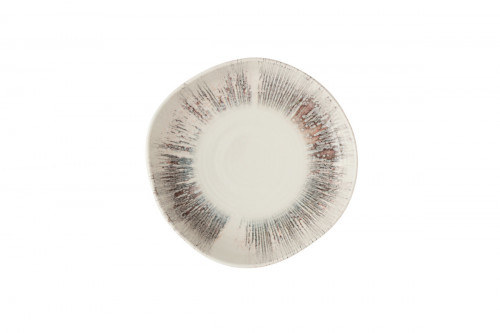 Assiette creuse organique Pink porcelaine vitrifiée Ø 23 cm Lyra Churchill
