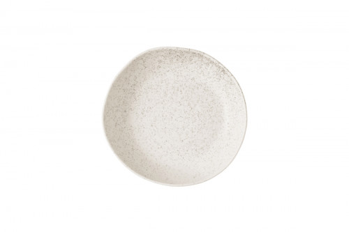 Assiette creuse organique barley white porcelaine vitrifiée 21,5 cm Stonecast Natural Churchill