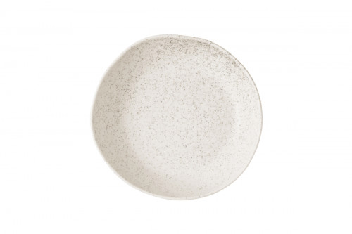 Assiette creuse organique barley white porcelaine vitrifiée 25 cm Stonecast Natural Churchill