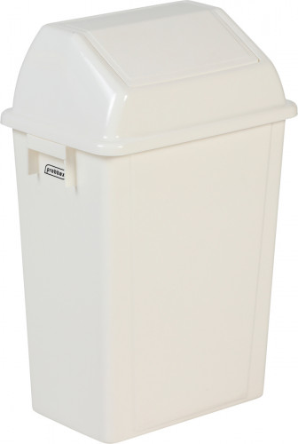 Collecteur avec couvercle basculant plastique 20 L blanc Probbax