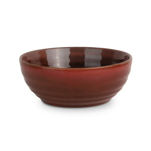 Poké bowl rond bordeaux grès émaillé Ø 18,4 cm 18,4x18,4 cm Fuji Medard De Noblat
