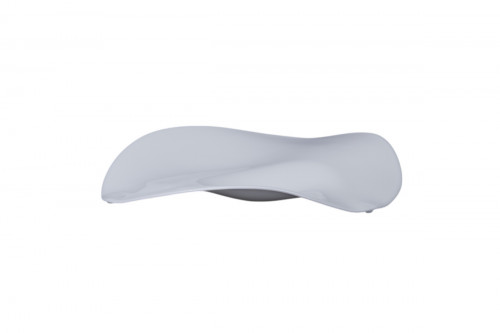 Assiette à 2 zones blanc porcelaine bone china 30x30 cm Feelings Rak