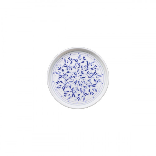 Assiette plate à bord droit rond Riviera porcelaine vitrifiée Ø 12 cm Rihla Rak