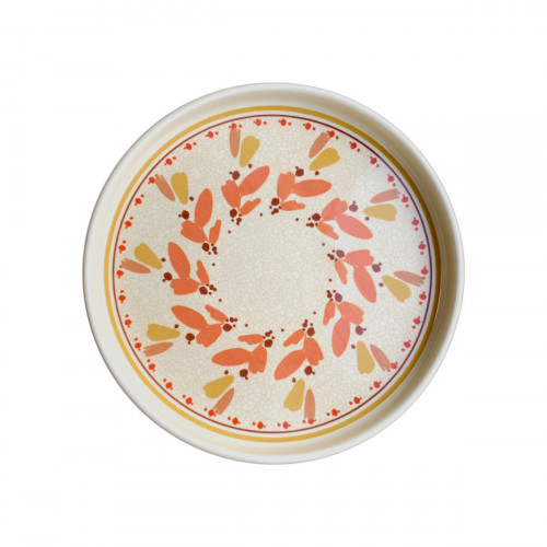 Assiette plate à bord droit rond Solea porcelaine vitrifiée Ø 23 cm Rihla Rak